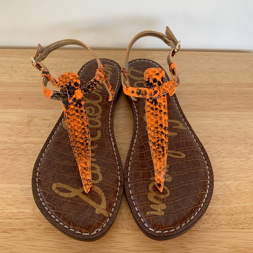 NEW Sam Edelman Gigi Snakeskin Thong Sandals
